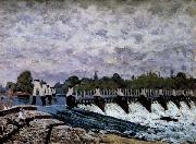 Alfred Sisley Molesey Weir-Morning oil painting on canvas